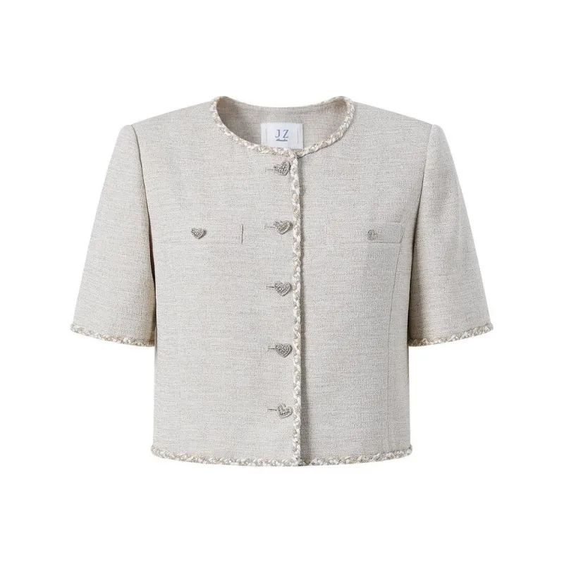 JZ Juzui Jacket Women's Beige Coffee-0