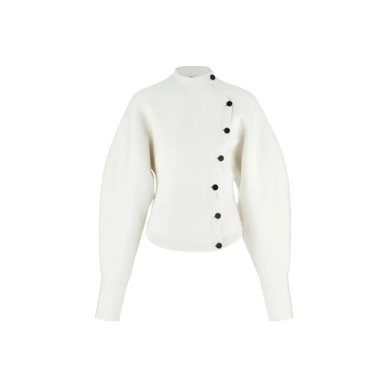 Ferragamo Asymmetrical Buttoned Cardigan-0