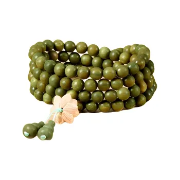 GUMUJIANG Green Sandalwood Bracelets Unisex