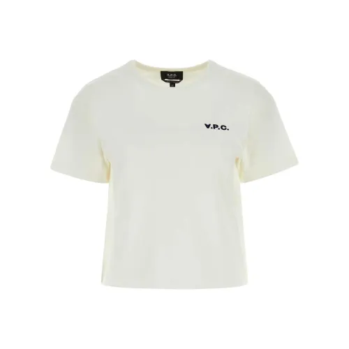 A.P.C Logo print Cotton T shirt