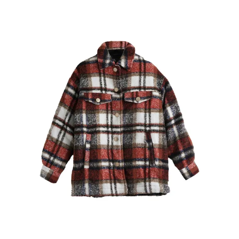 ZARA Jackets Coats Women's Deep Red-0