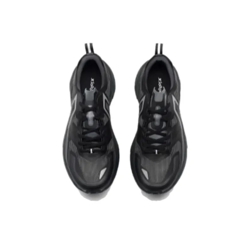 XTEP Anti Slip Wear Resistant Low Top Casual Running Shoes Men's Black-3