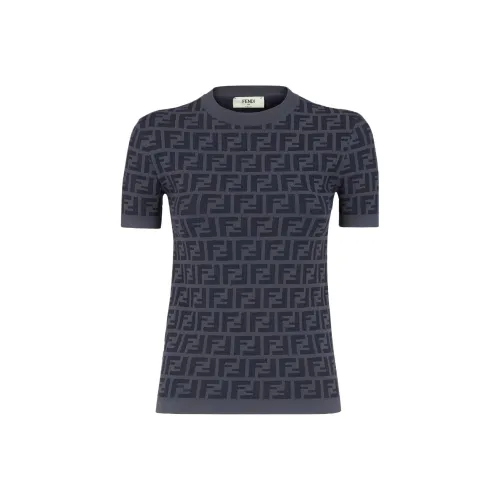 FENDI Crewneck Short Sleeved Jumper