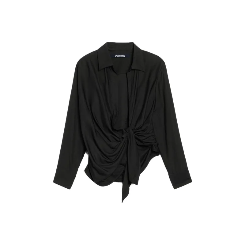 Jacquemus La Chemise Bahia Shirt 990 Black-9
