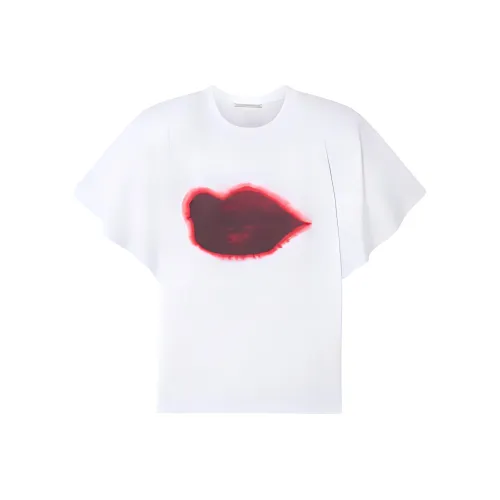 Stella McCartney Lips Graphic Shoulder Pad T-Shirt