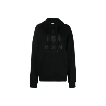 ISABEL MARANT ETOILE Mansel Logo Printed Drawstring Hoodie