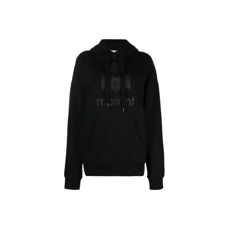 ISABEL MARANT ETOILE Mansel Logo Printed Drawstring Hoodie-0