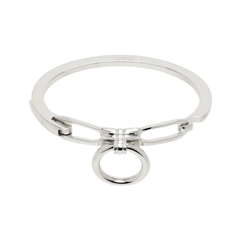MM6 Maison Margiela Silver, Brass Bangles Unisex Silver-0
