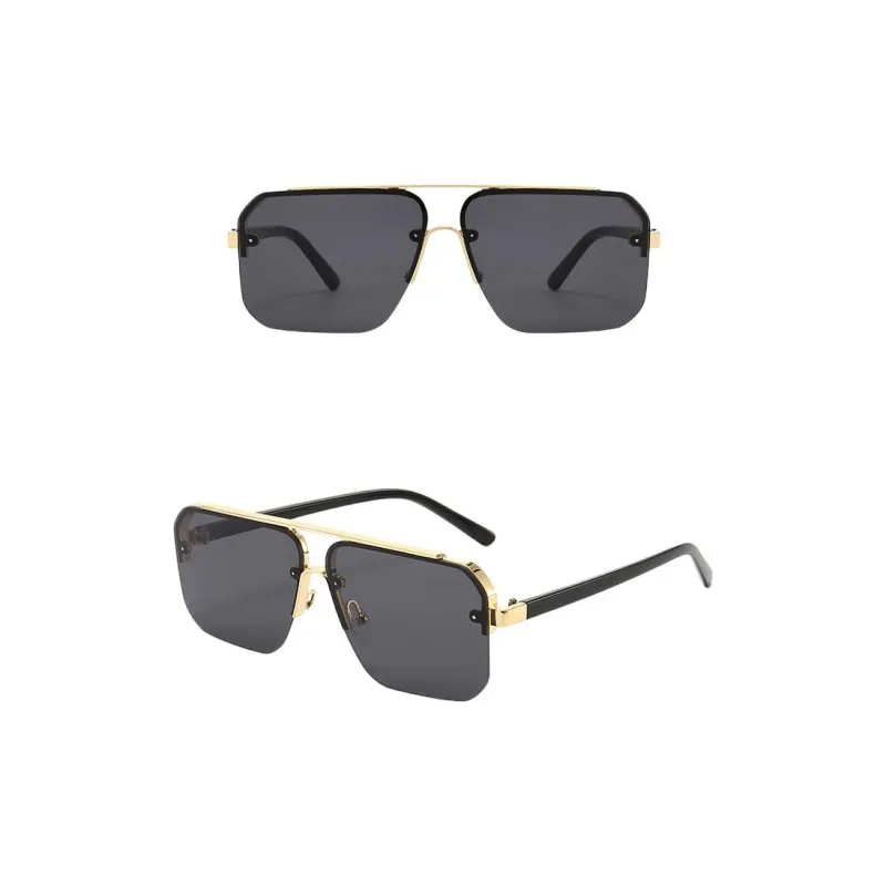 JEANSWEST PC Metal Square Sunglasses Unisex-5