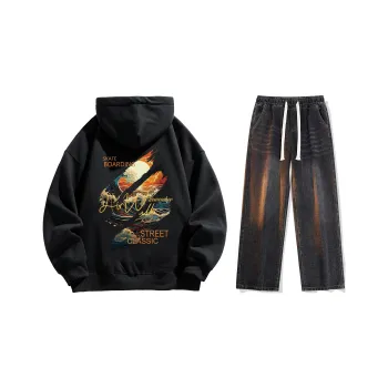 Airwalk Sweatshirt Set Unisex Black
