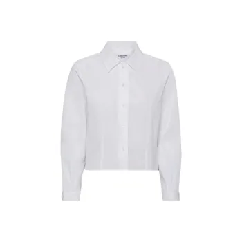 THOM BROWNE Long Sleeved Cropped Shirt