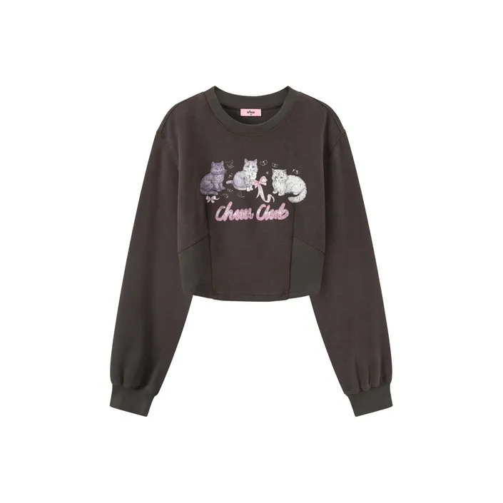 CHUU Cropped Sweatshirt Women's-0