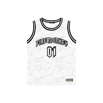 FireMonkey Basketball Jerseys Men's White