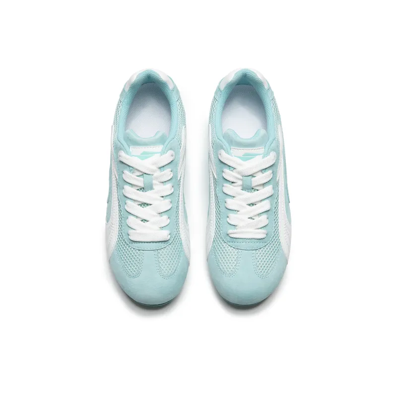 SENGUOGUO Cushioning, Slip Resistant, And Abrasion Resistant Low Top Casual Shoes Unisex Mint Blue-2