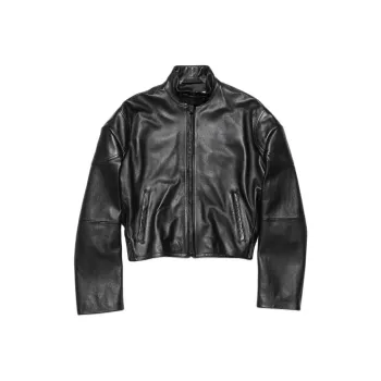 Acne Studios Leather Jacket Jackets Coats Women's Black