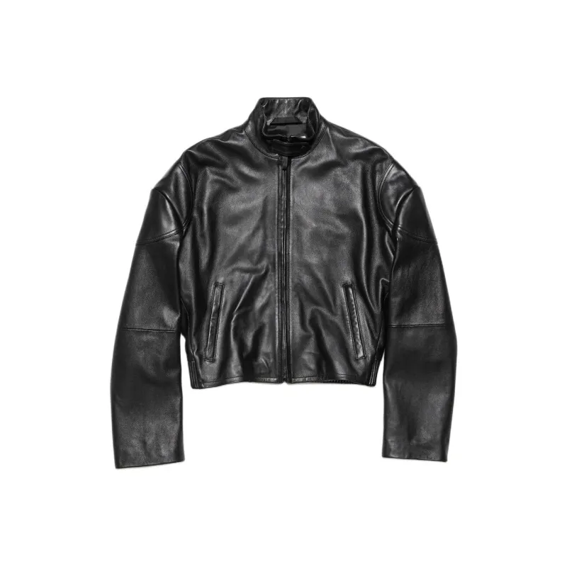 Acne Studios Leather Jacket Jackets & Coats Women's Black-0