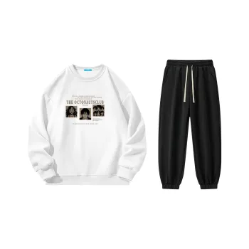 Small Columns Under The Sea Sweatshirt Set Unisex
