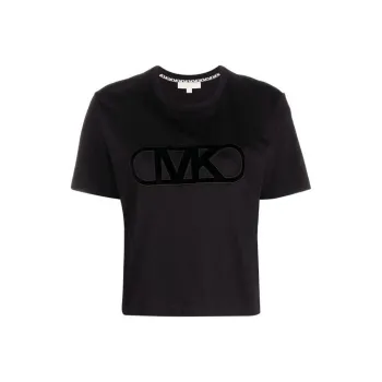 MICHAEL KORS SS23 Raglan Sleeve T Shirt Women's Black
