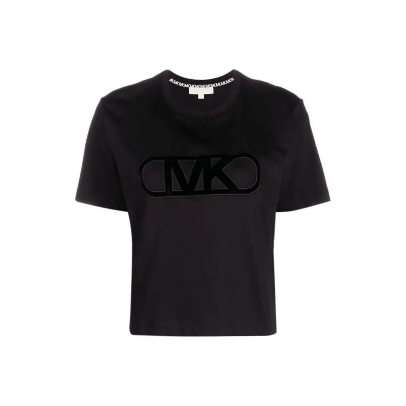 MICHAEL KORS SS23 Raglan Sleeve T Shirt Women's Black-0