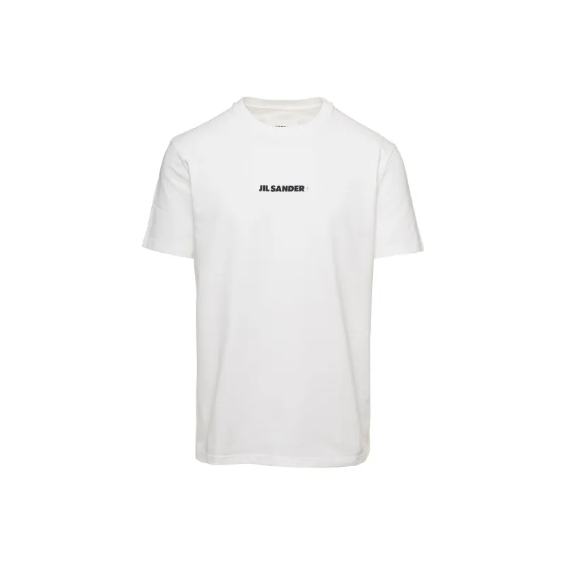 JIL SANDER + Logo Printed Crewneck T Shirt-0