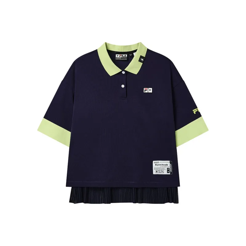 FILA X MIHARA YASUHIRO Polo Shirts Women's Sunset Blue-0