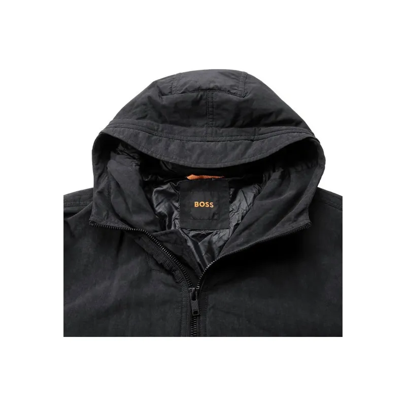 HUGO BOSS FW24 Puffer Jacket Men's Black Gray-2