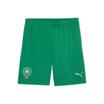 PUMA SHORTSDRYCELL Morocco FRMF Soccer Bottoms Men's Green Red