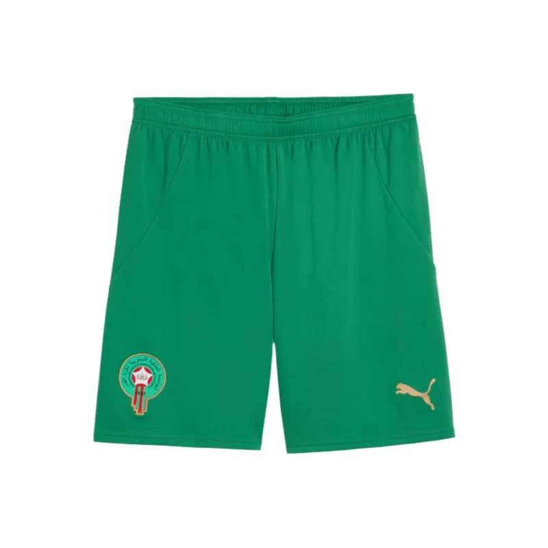 PUMA SHORTSDRYCELL Morocco FRMF Soccer Bottoms Men's Green Red-0