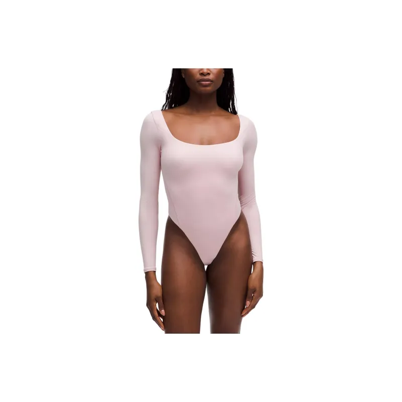 Lululemon Wundermost Ultra Soft Nulu Square Neck Long Sleeve Bodysuit Bodysuits Women's-15