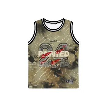 FireMonkey Basketball Jersey Unisex Khaki Brown