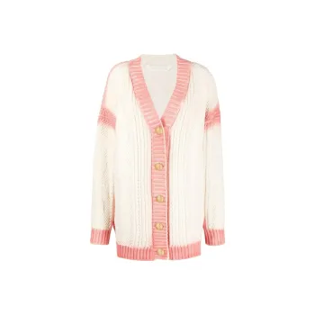 PALM ANGELS Spray Paint Effect Knitted Cardigan