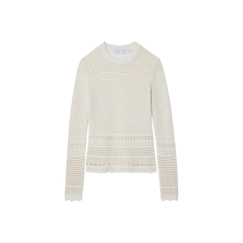 PROENZA SCHOULER Pointelle knit Long sleeved Top-0