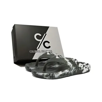 Colorful Creations EVA Cut Out Quiet Odor Resistant Abrasion Resistant Slip Resistant Flip Flops Men's