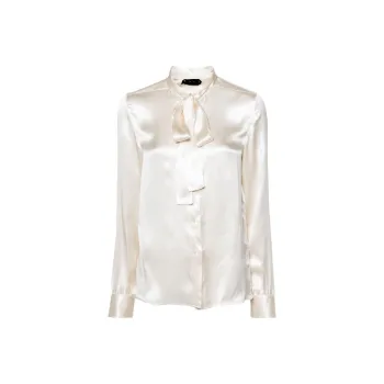 TOM FORD Fluid Charmeuse Lavalliere Shirt