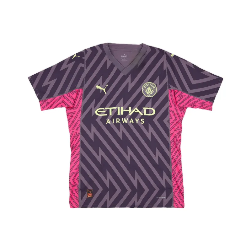 PUMA Manchester CityULTRAWEAVE Soccer Jersey Men's Gray-0