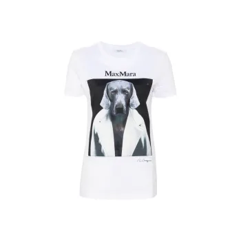 MaxMara Graphic Printed Crewneck T Shirt
