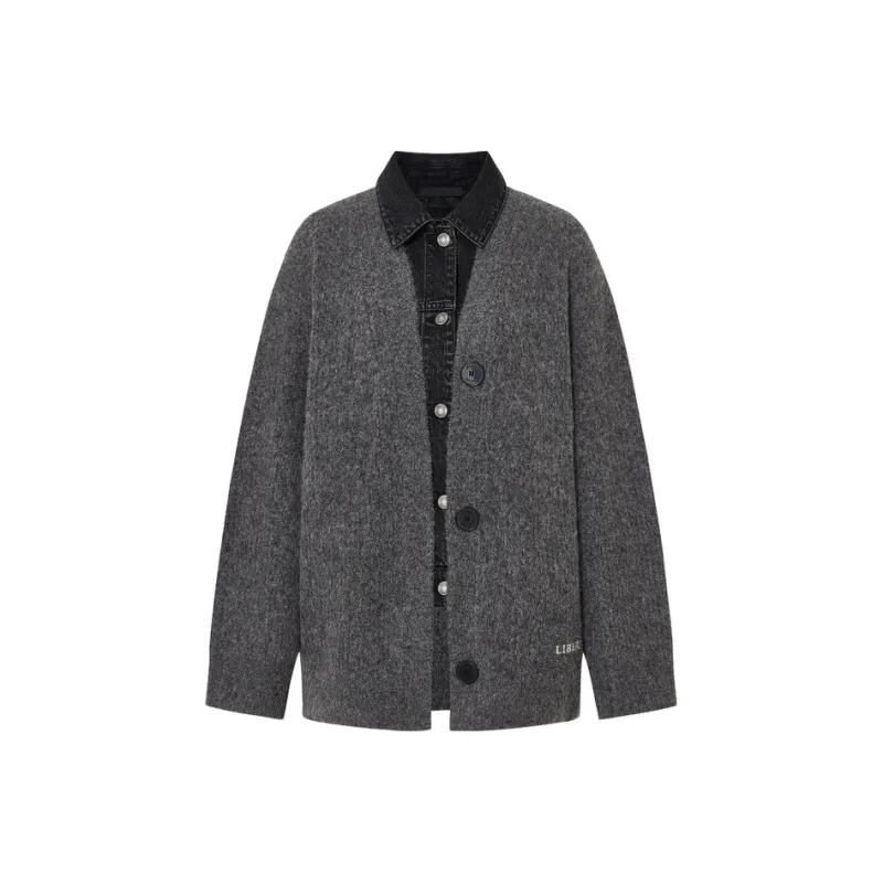 MOCO Knitwear Women's Dark Heather Gray-0