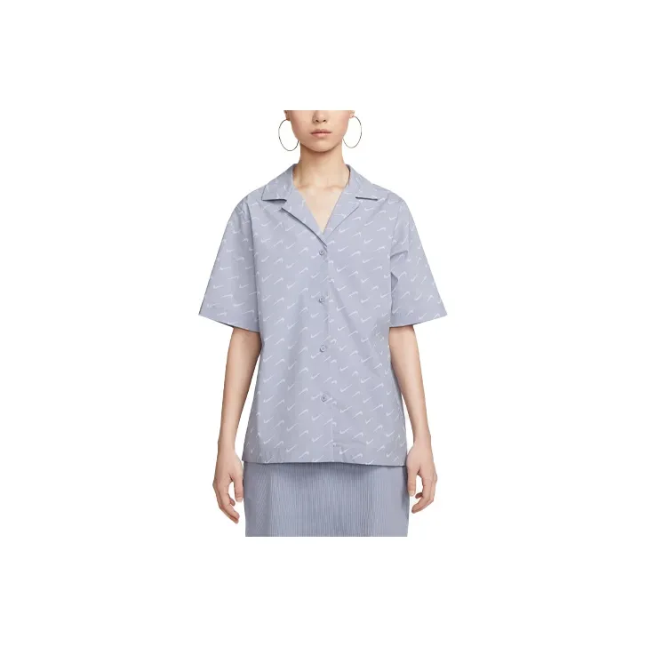 Nike Shirt Women's Mist Gray Blue-0