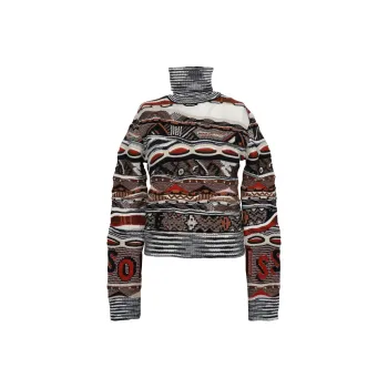 MISSONI Roll-Neck Layered Knitted Jumper