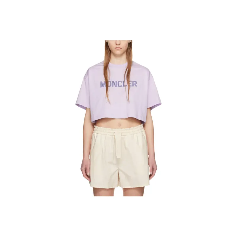 Moncler T Shirts Women's Purple-0