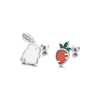 QUIET LOVE S925 Silver Stud Earrings Women's