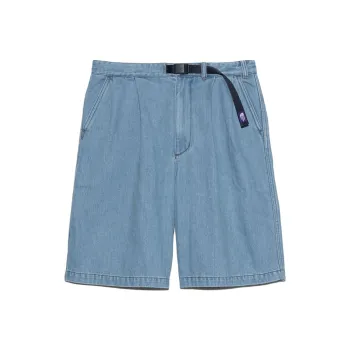 Nanamica x THE NORTH FACE SS25 Denim Shorts Unisex Light Indigo