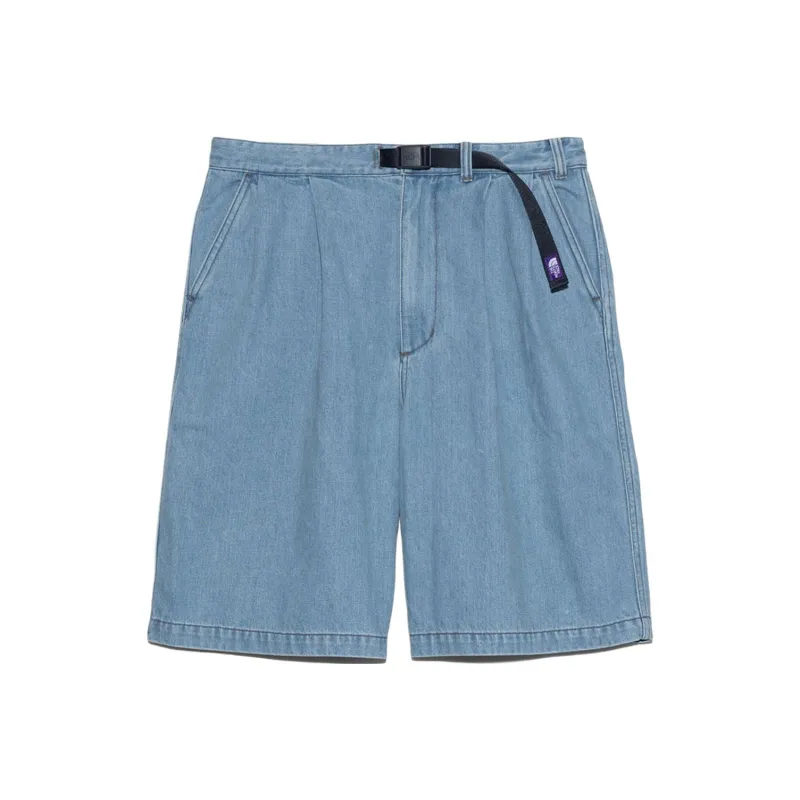 Nanamica x THE NORTH FACE SS25 Denim Shorts Unisex Light Indigo-0