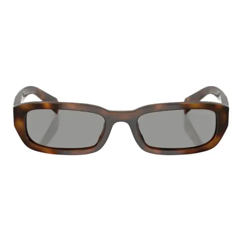 PRADA Acetate Rectangular Sunglasses Women's Tortoiseshell