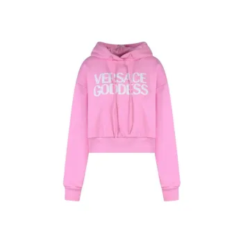 VERSACE Goddess Printed Drawstring Hoodie