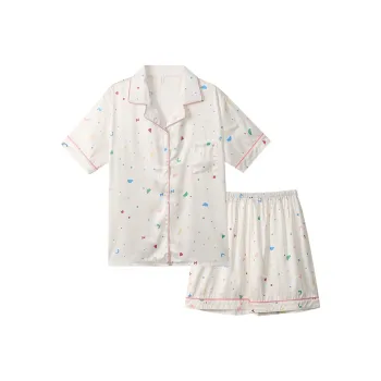 XIAFENYAN Pajama Set Women's Apricot