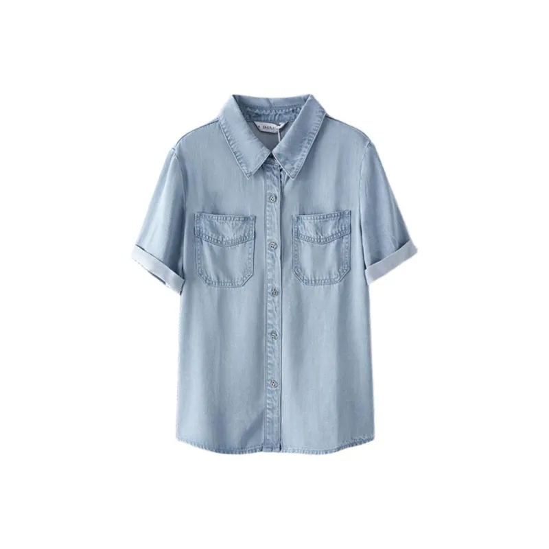 IHIMI SS24 Shirt Women's Denim Blue-0
