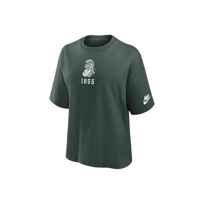 Nike Michigan State Spartans Legacy Established Boxy Women's Nike College T Shirt-0