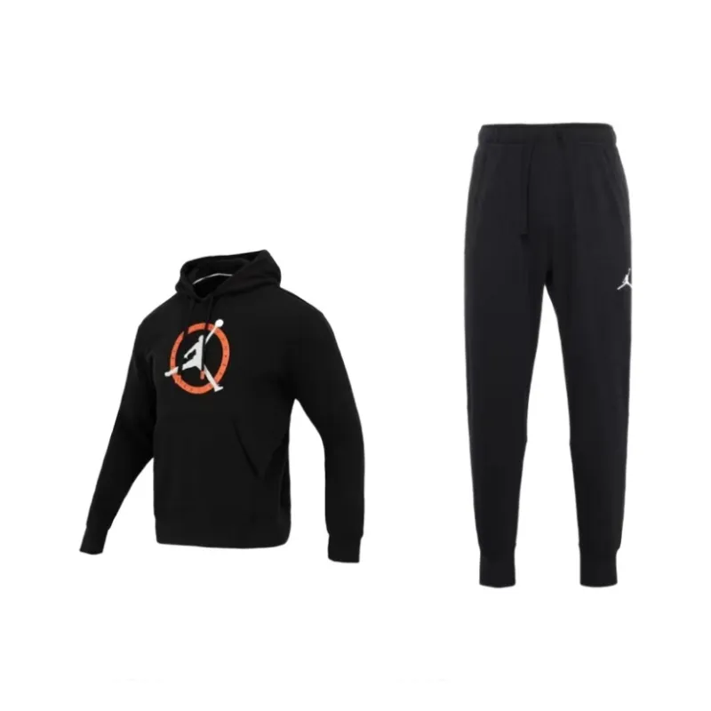 Jordan Sweatshirt Set Men's Black-0
