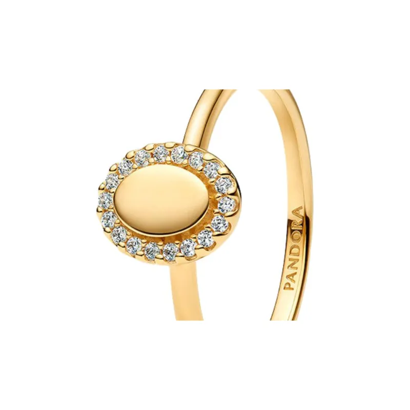 Pandora 925 Sterling Silver Rings Women's Gold-1